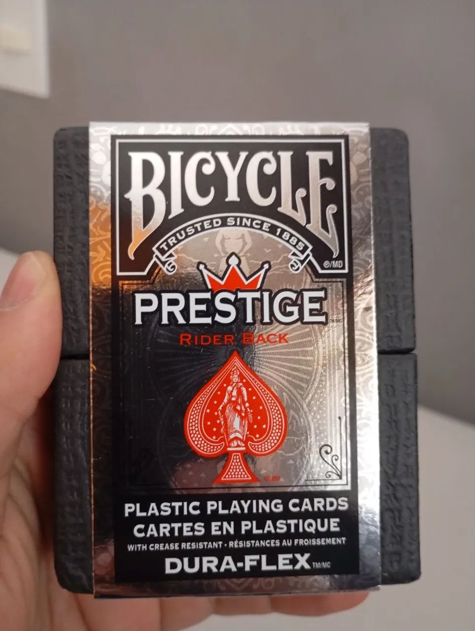 Baralho Bicycle Prestige Vermelho Plastico Premium - Foto 5