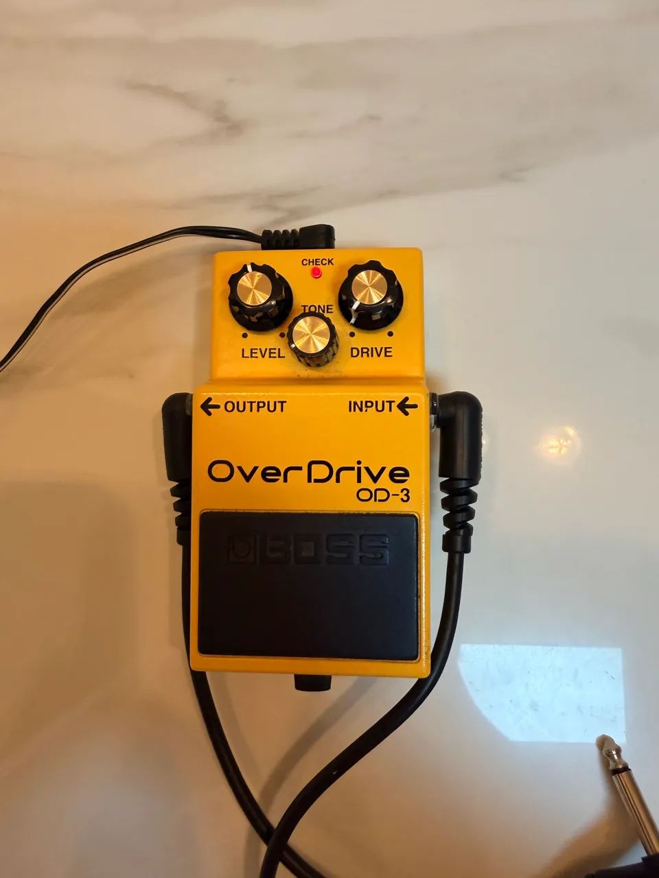 Pedal de efeito Boss para Guitarra OverDrive OD-3 amarelo
