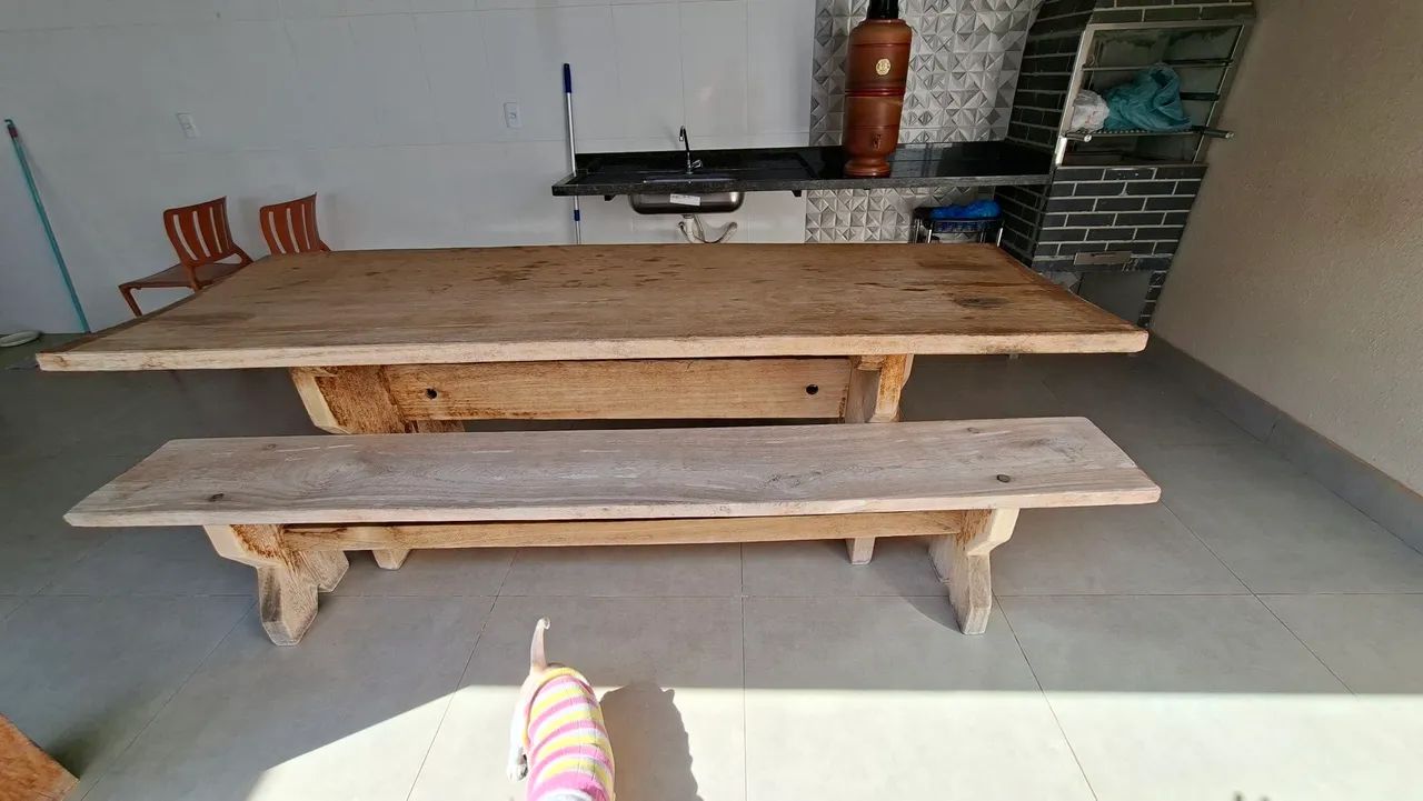 MESA RÚSTICA MADEIRA  - Foto 2