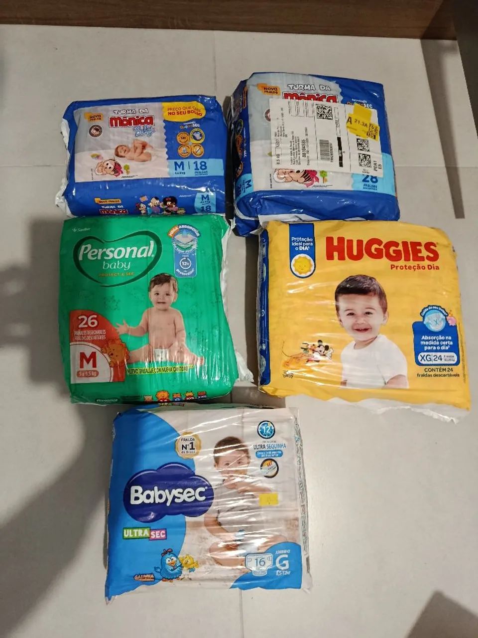 Pacote de fraldas 