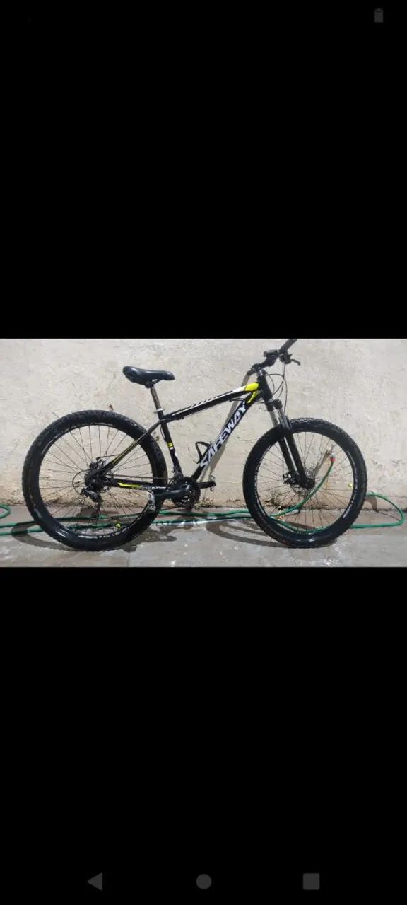 Bicicleta safeway importada aro 29 acompanha capacete, lanternas, capacete e oculos