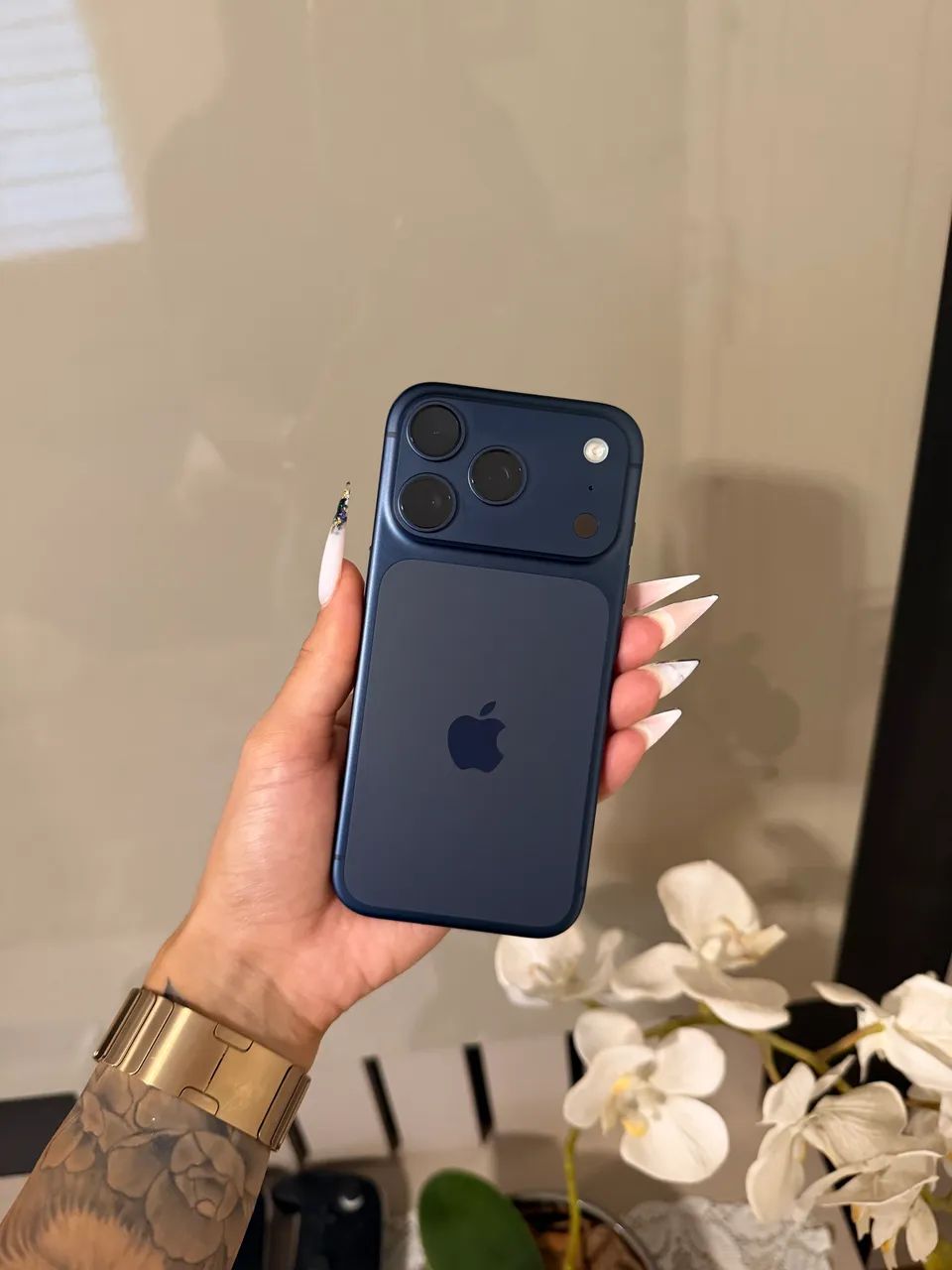 iPhone 17 Pro 256gb Titânio Azul IMPECÁVEL 