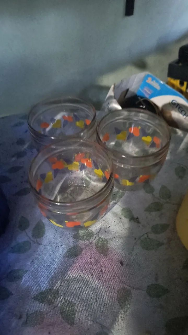 Copos de vidro e chácaras  - Foto 4