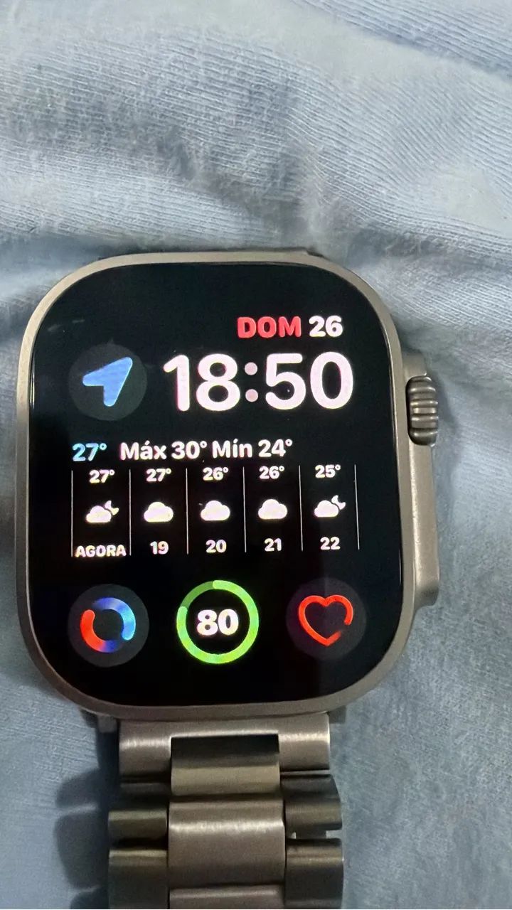 Apple Watch Ultra 2 bateria 100% caixa e pulseira original 