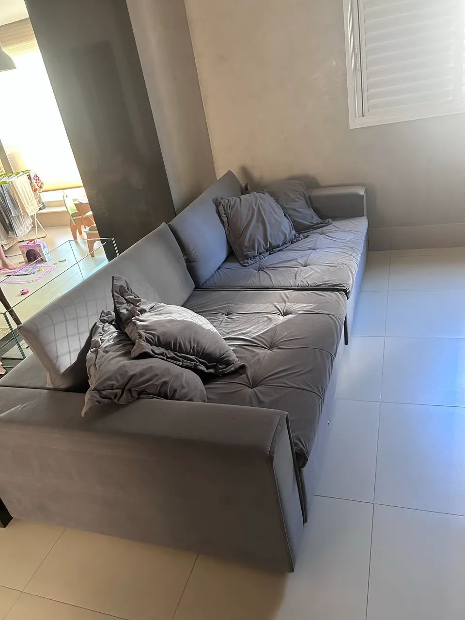 Sofá cinza chase 