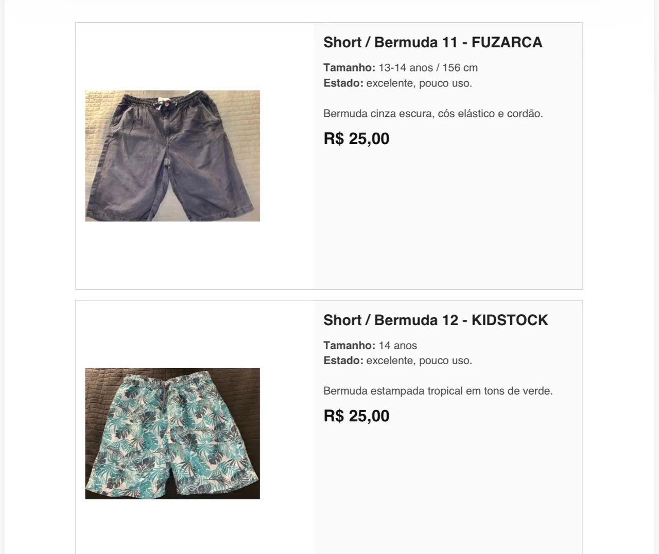 Bermudas originais  infantis - Foto 5