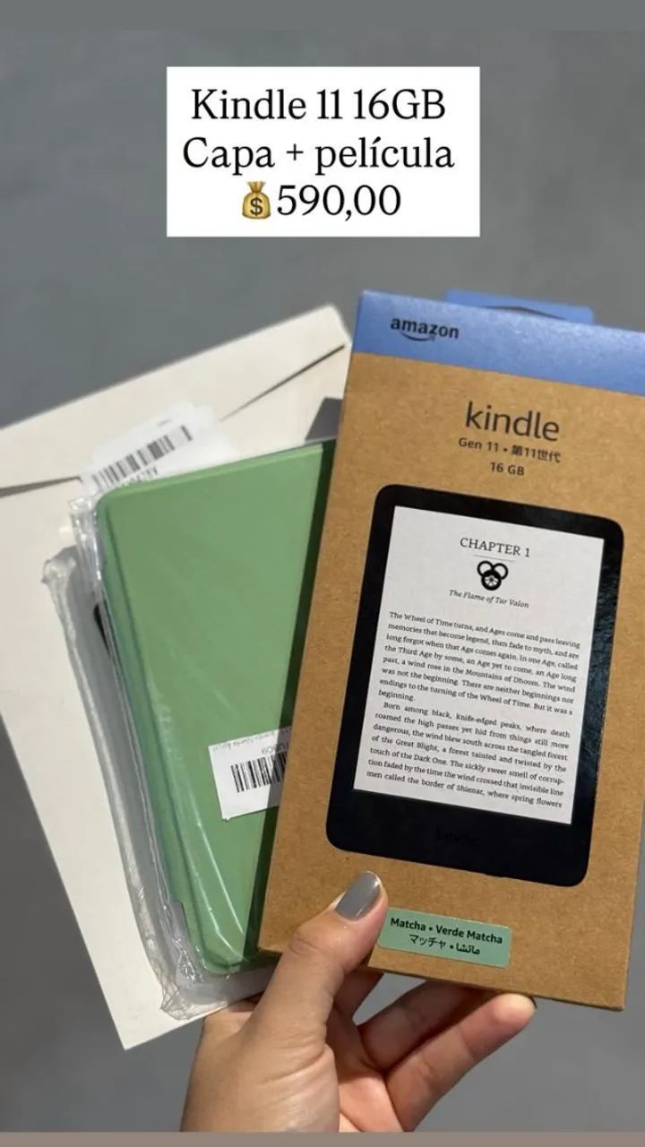 Kindle 11 - 16GB com Capa e Película 