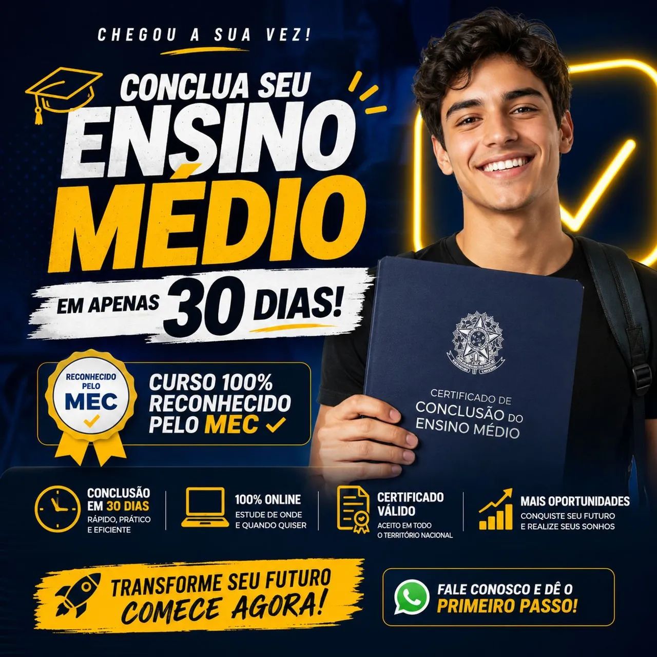 Conquiste seu diploma 