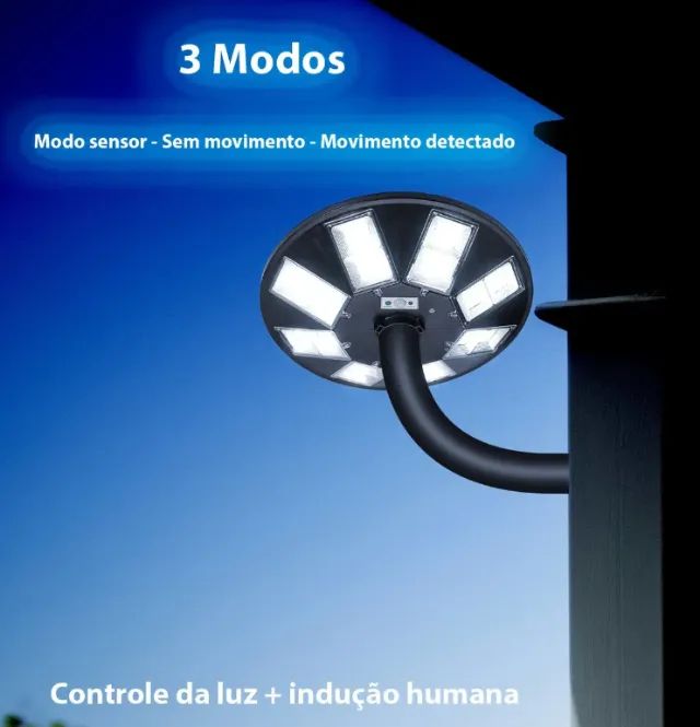 Refletor Solar LED 400W Onistek com Sensor de Presença  - Foto 5