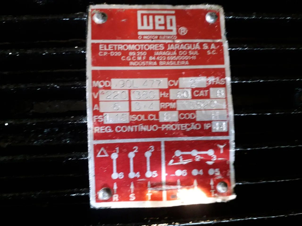 Motor elétrico weg.