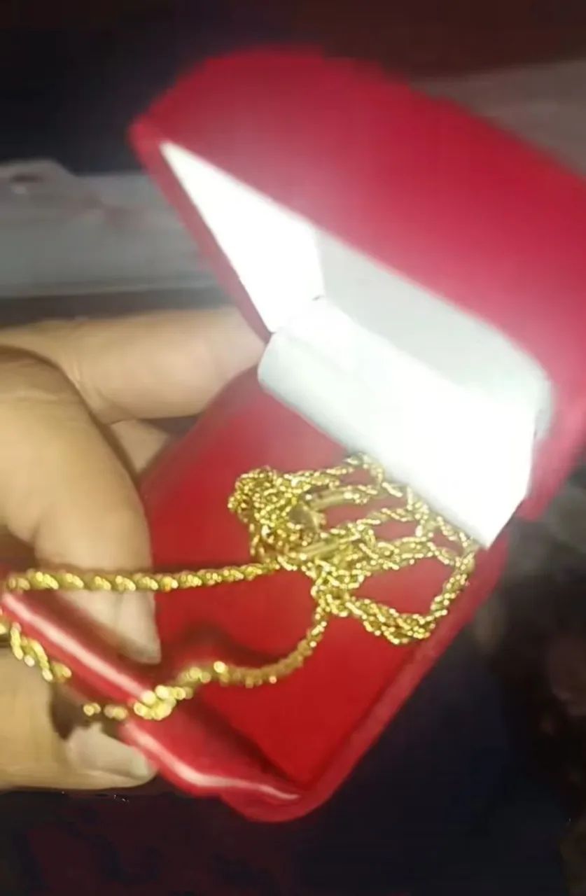 Colar Nossa Senhora Aparecida com Caixinha de Veludo  - Foto 4