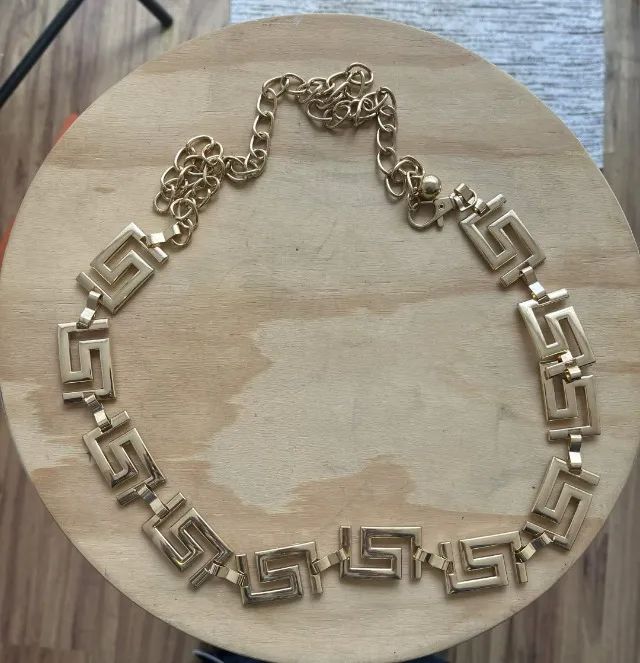Cinto feminino corrente dourado ajustável - Foto 3