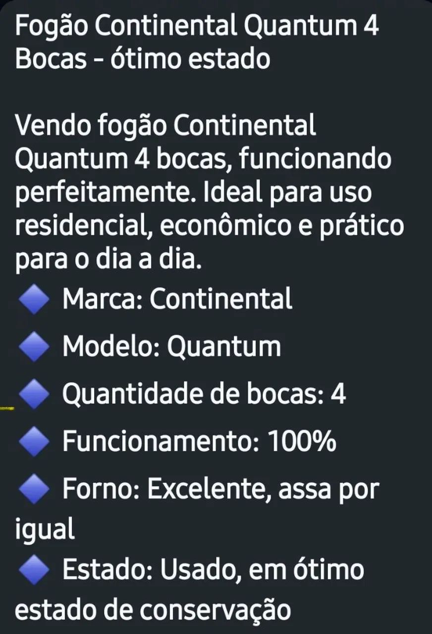 Fogão Continental Quantum 4 bocas. - Foto 6