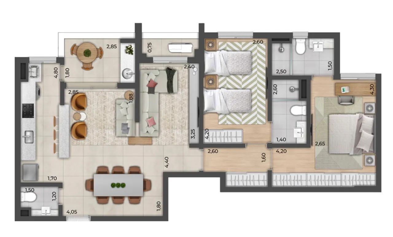 Apartamento PÁTIO PITANGUEIRAS  - Foto 2