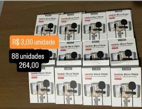 Lote microfone de Lapela 120,00 