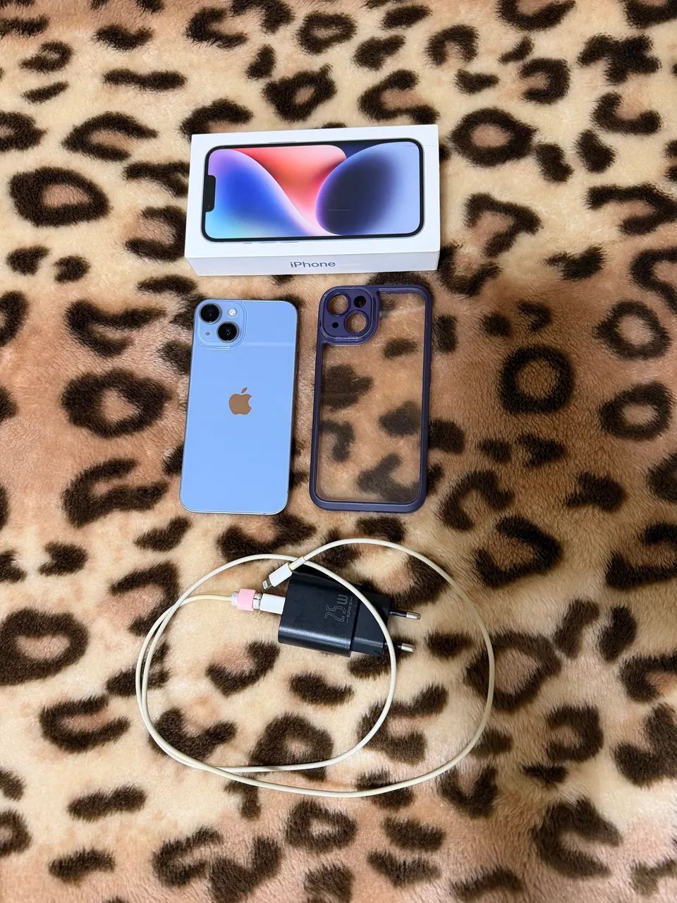 Iphone 14 azul 128gb - tela quebrada mas funciona normalmente  - Foto 4