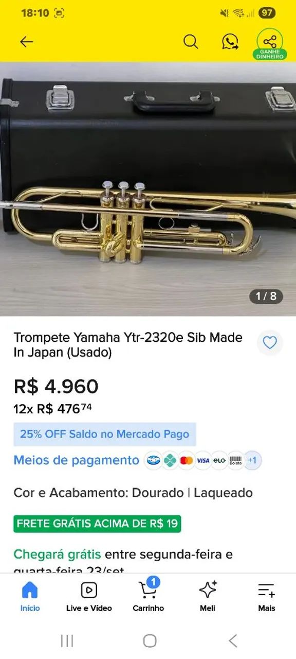 TROMPETE YAMAHA MODELO-2320  - Foto 5