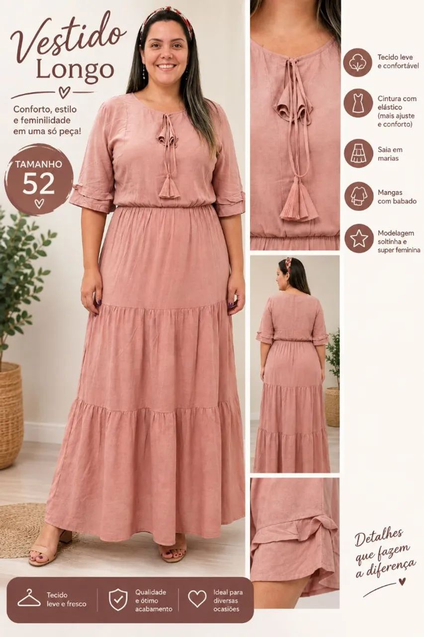 Combo 3 vestidos plus size - Foto 2