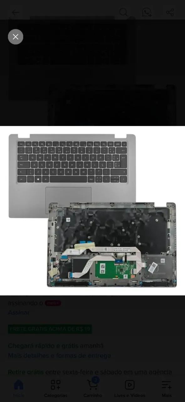 Palmrest com teclado - Dell latitude 5420 