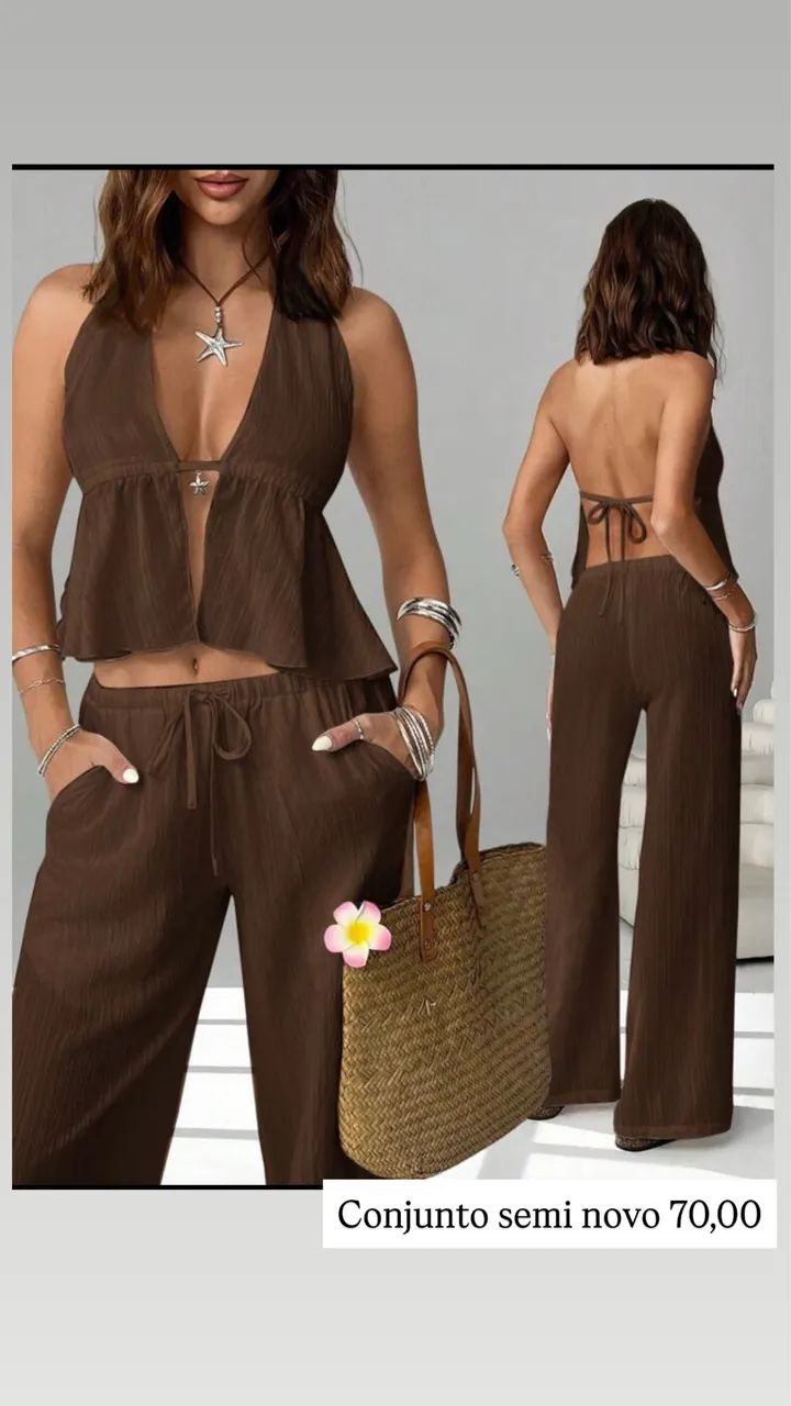 Conjunto calça e top
