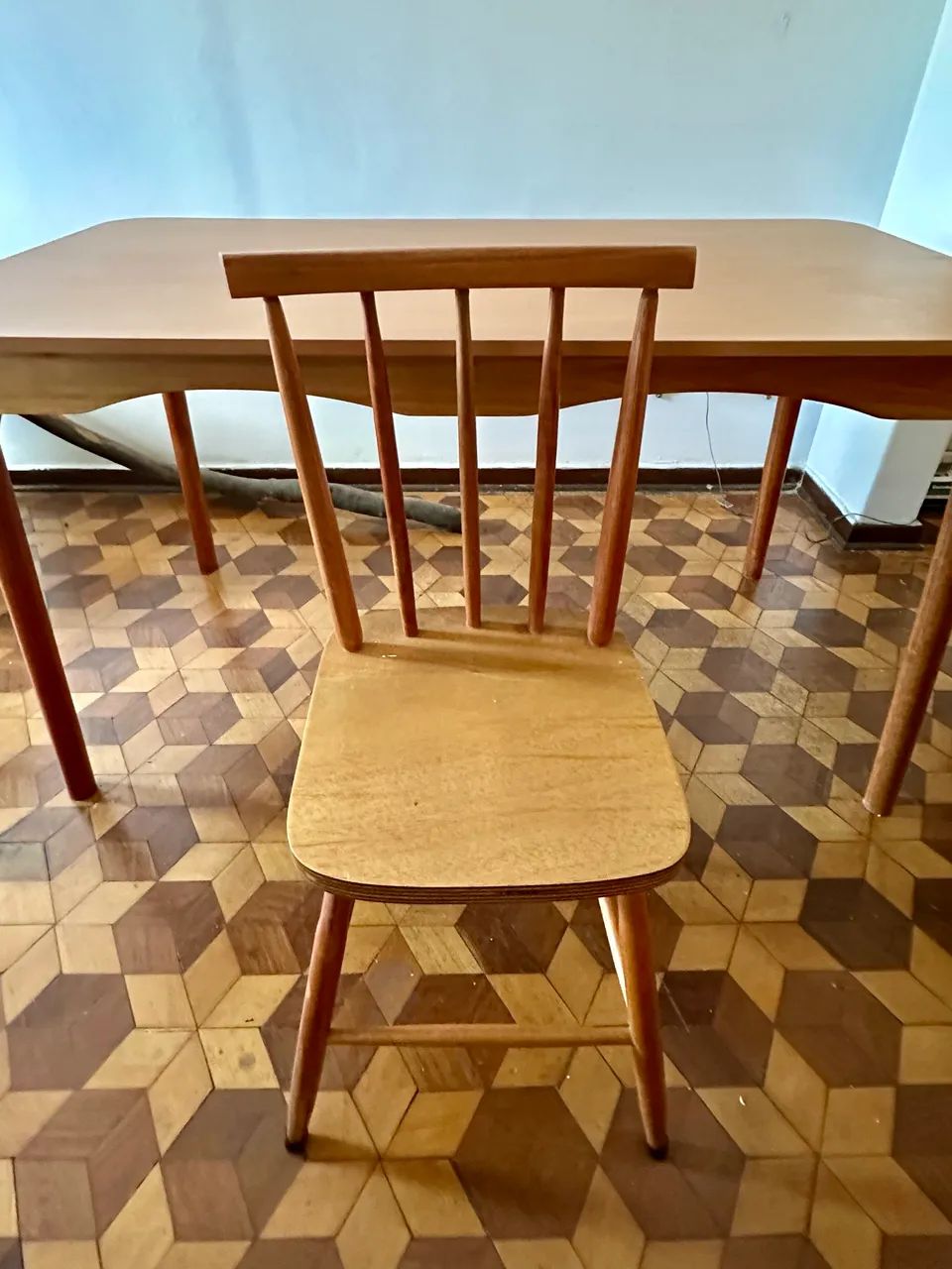 Conjunto de jantar 4 lugares mesa e cadeiras  137x80 - Foto 3