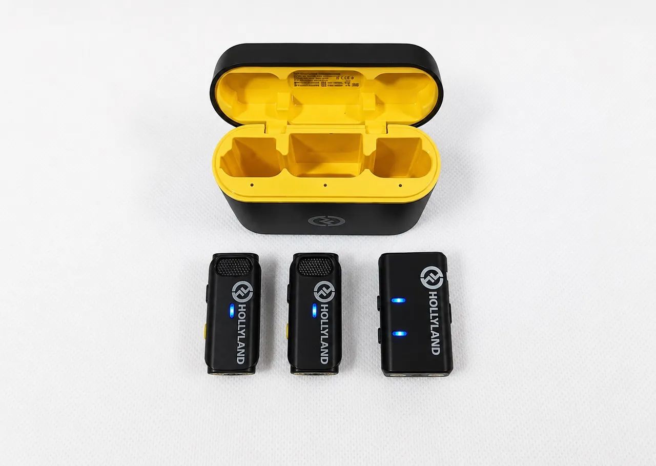 Microfone Sem Fio Hollyland LARK M1 Duo Original - Kit Completo YouTuber vídeo maker  - Foto 2