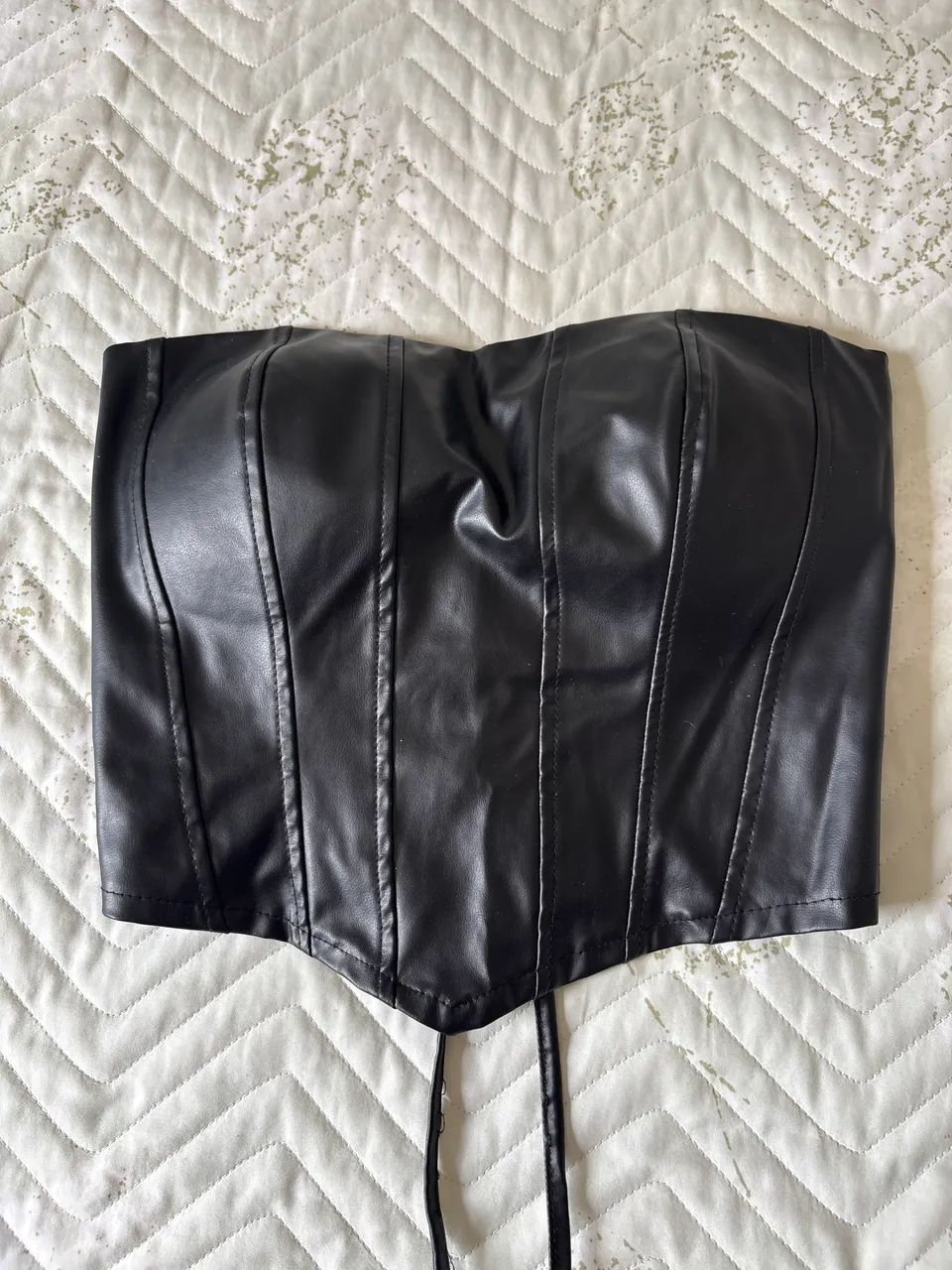 Roupa de couro estilo corset