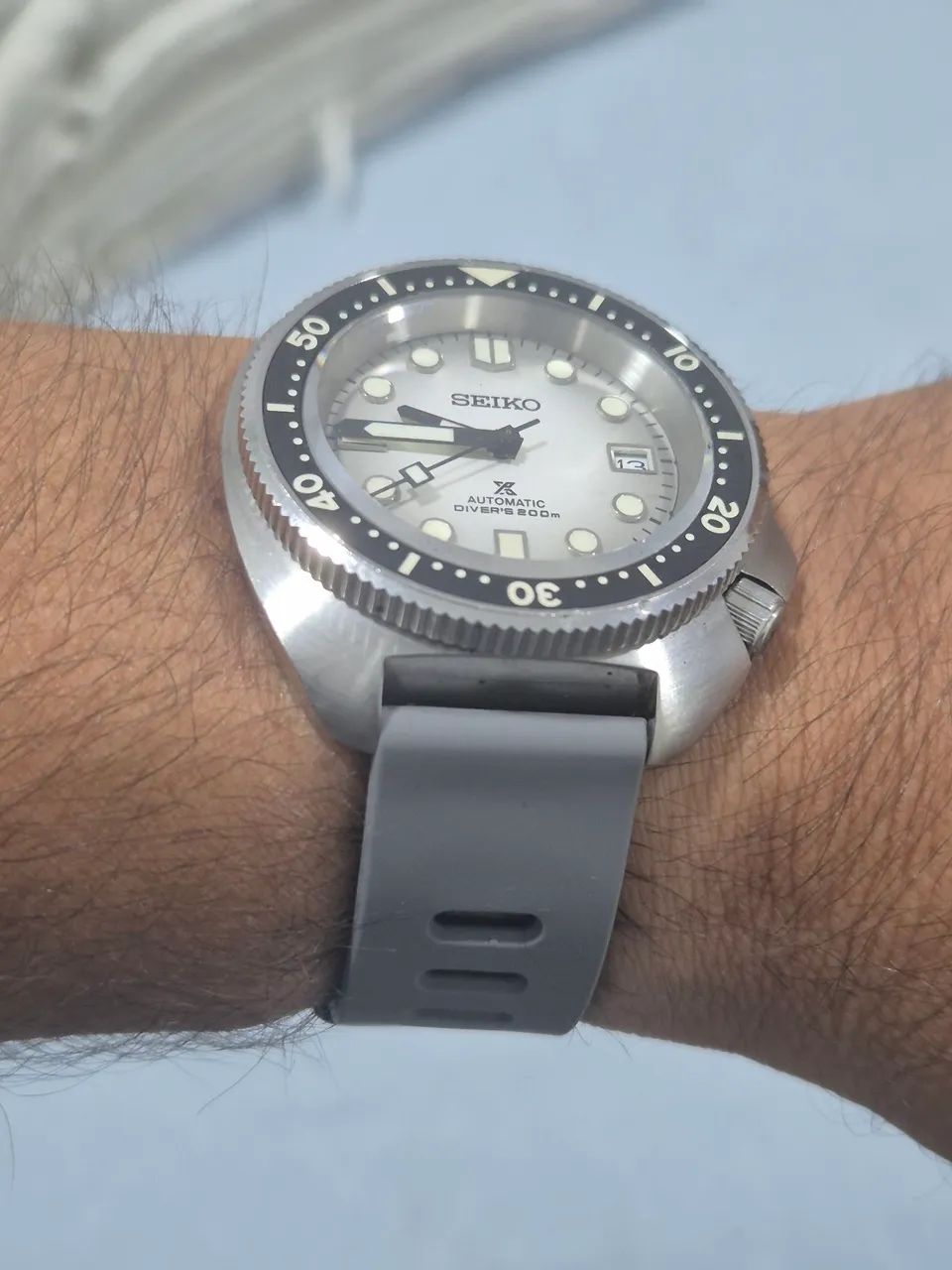 Relógio SEIKO PROSPEX TURTLE  "GLACIER"  200 METROS  -  CUSTOMIZADO - Foto 5