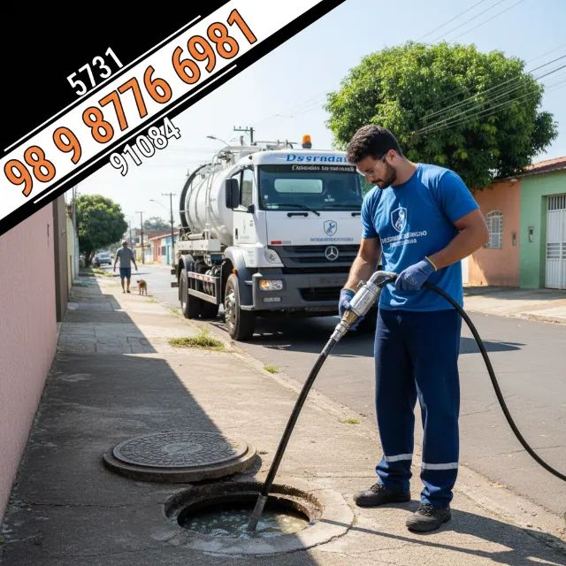 Limpa Fossa Conte conosco! Suporte 24 horas