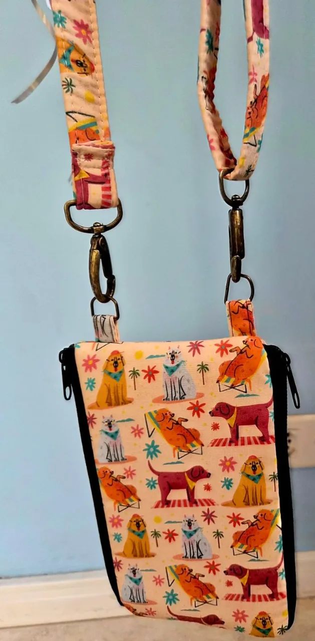 Bolsa com bolsos duplos e individuais em pachtwork