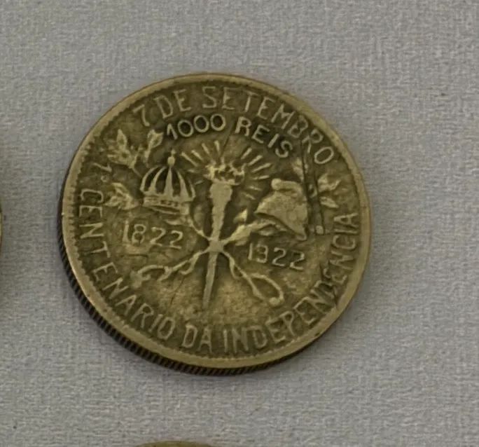 Moeda 1000 Reis - 1922 - edição independência 