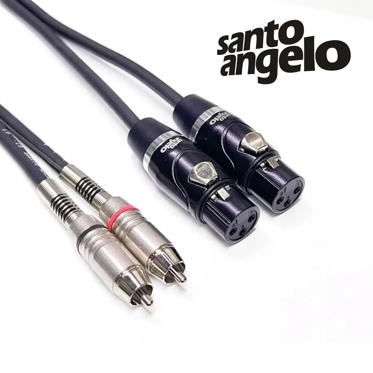 Cabo Duplo Rca - Xlr Fêmea - Santo Angelo  - 1.5 m