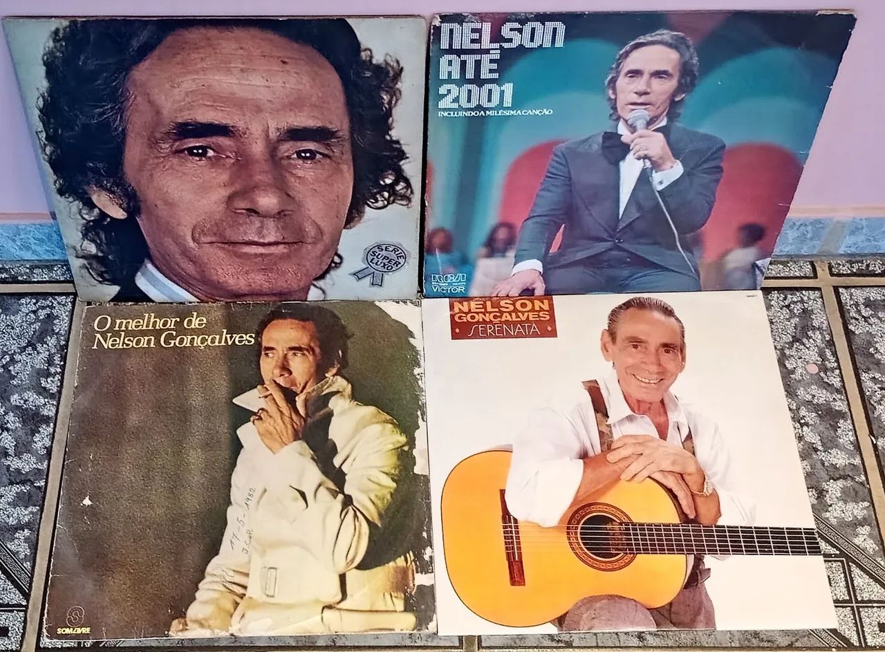 LPs - Nelson Gonçalves - lote com 04 discos de vinil - CDs, DVDs