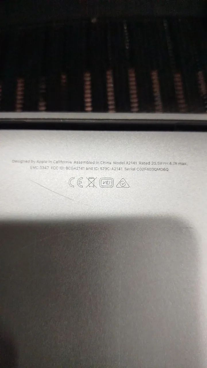 Macbook Pro - 16"/Intel i9/16gb ram/1tb/biometria e touch bar ***ABAIXOU*** - Foto 3