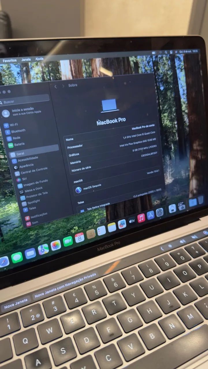 MacBook Pro 2019 - Touch Bar - 256GB e 8GB - Foto 5