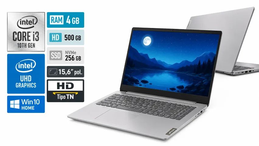 Notebook Lenovo Ideapad S145 com SSD 256GB + HD 500GB Windows 10 Original - Foto 3