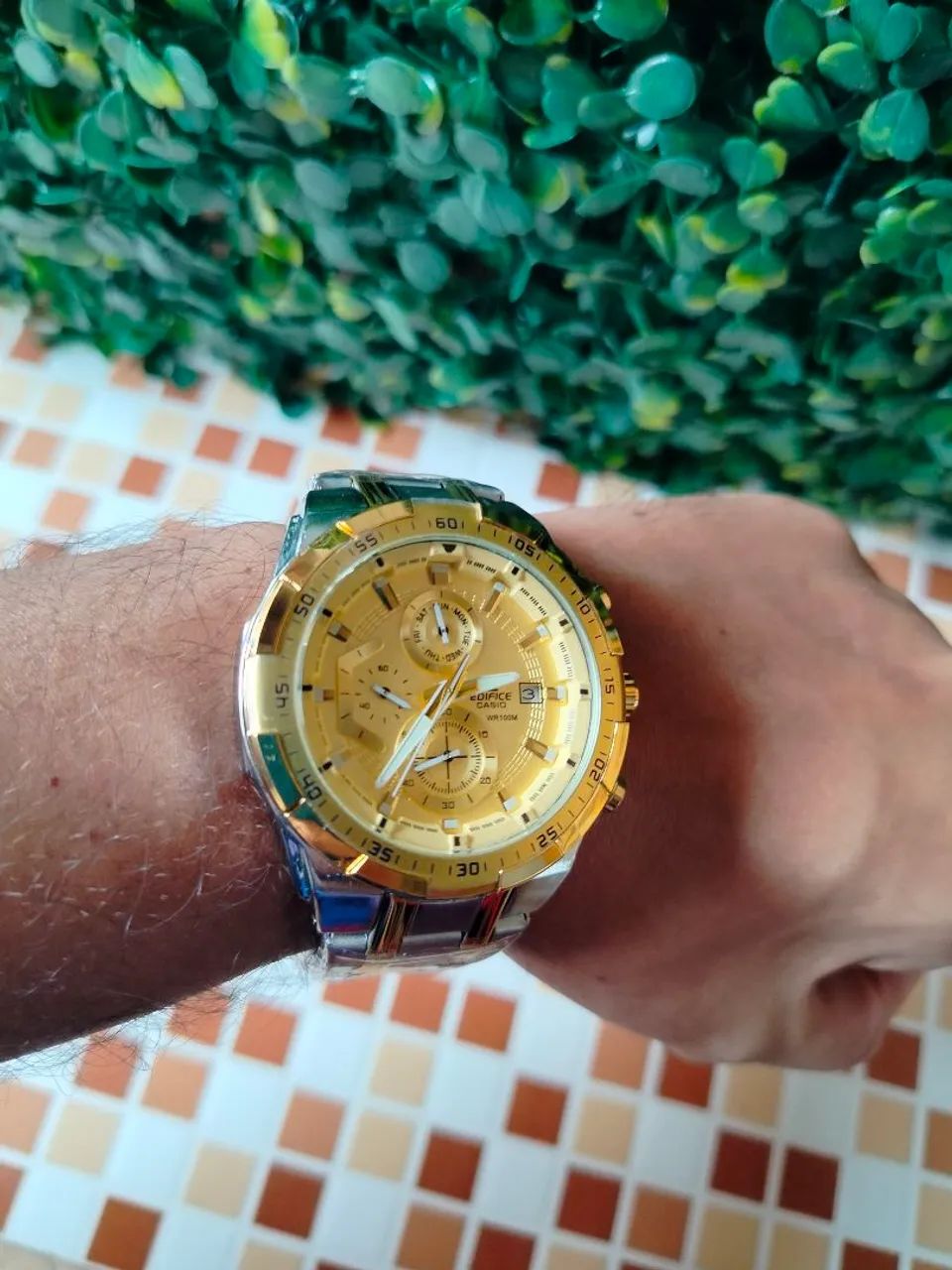 Casio Edifice masculino relógio premium funcional 