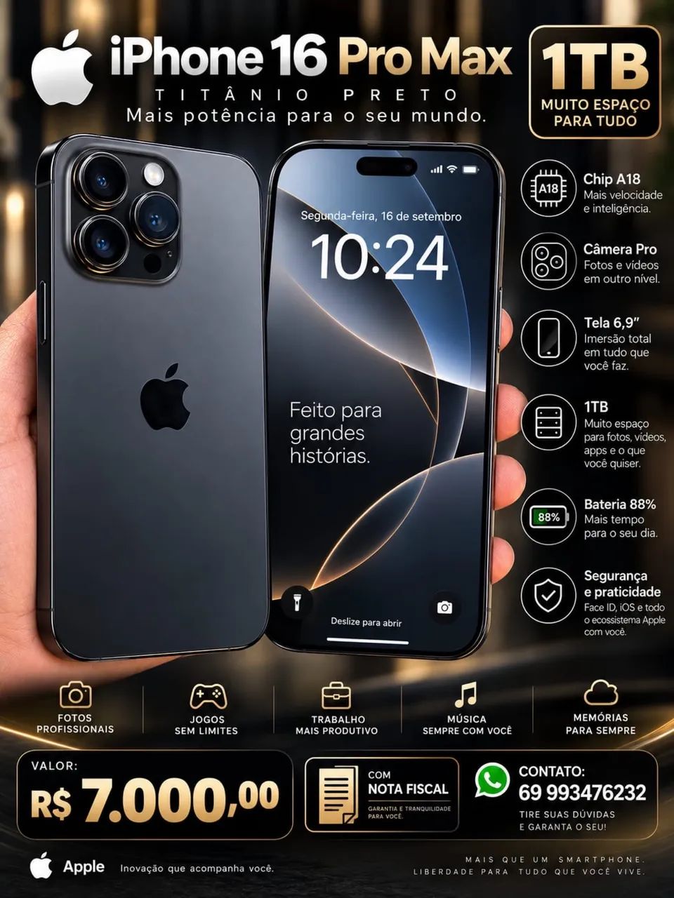 iPhone 16 pro Max 1TB