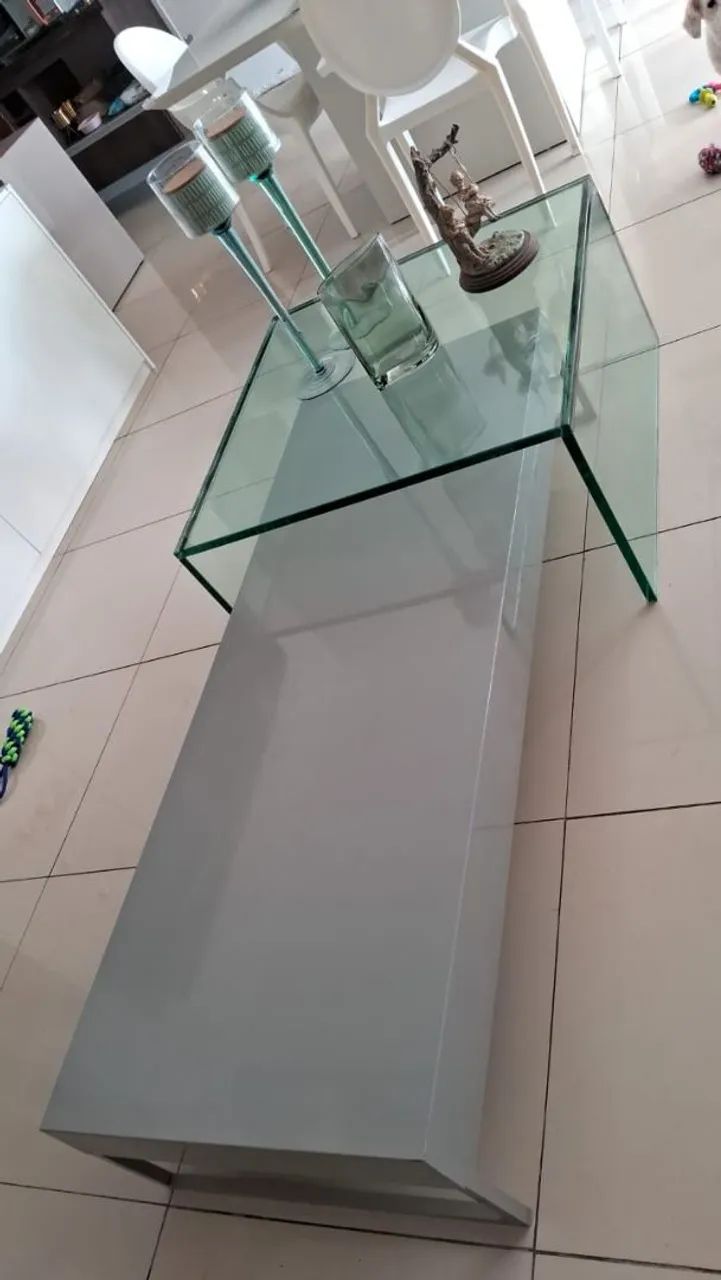 CENTRO DE MESA MDF/VIDRO  - Foto 4