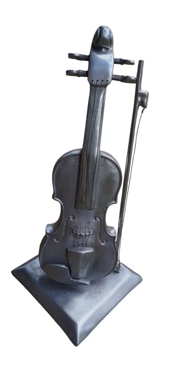 Violino Alumínio Polido e Escovado Antigo 