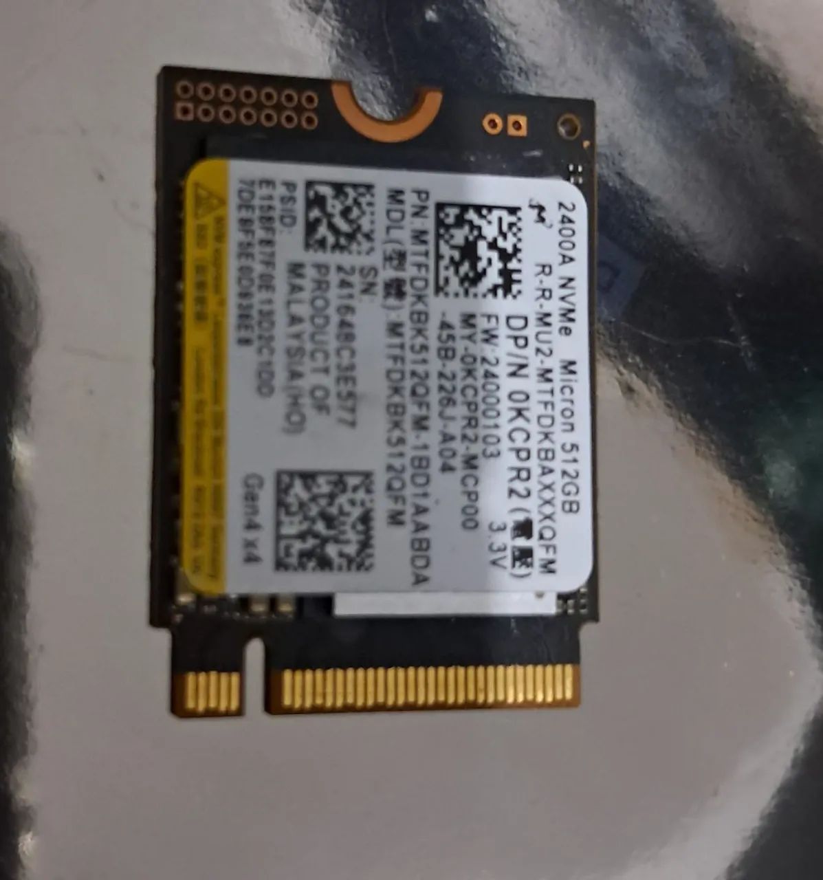 Ssd nvme micron 512gb