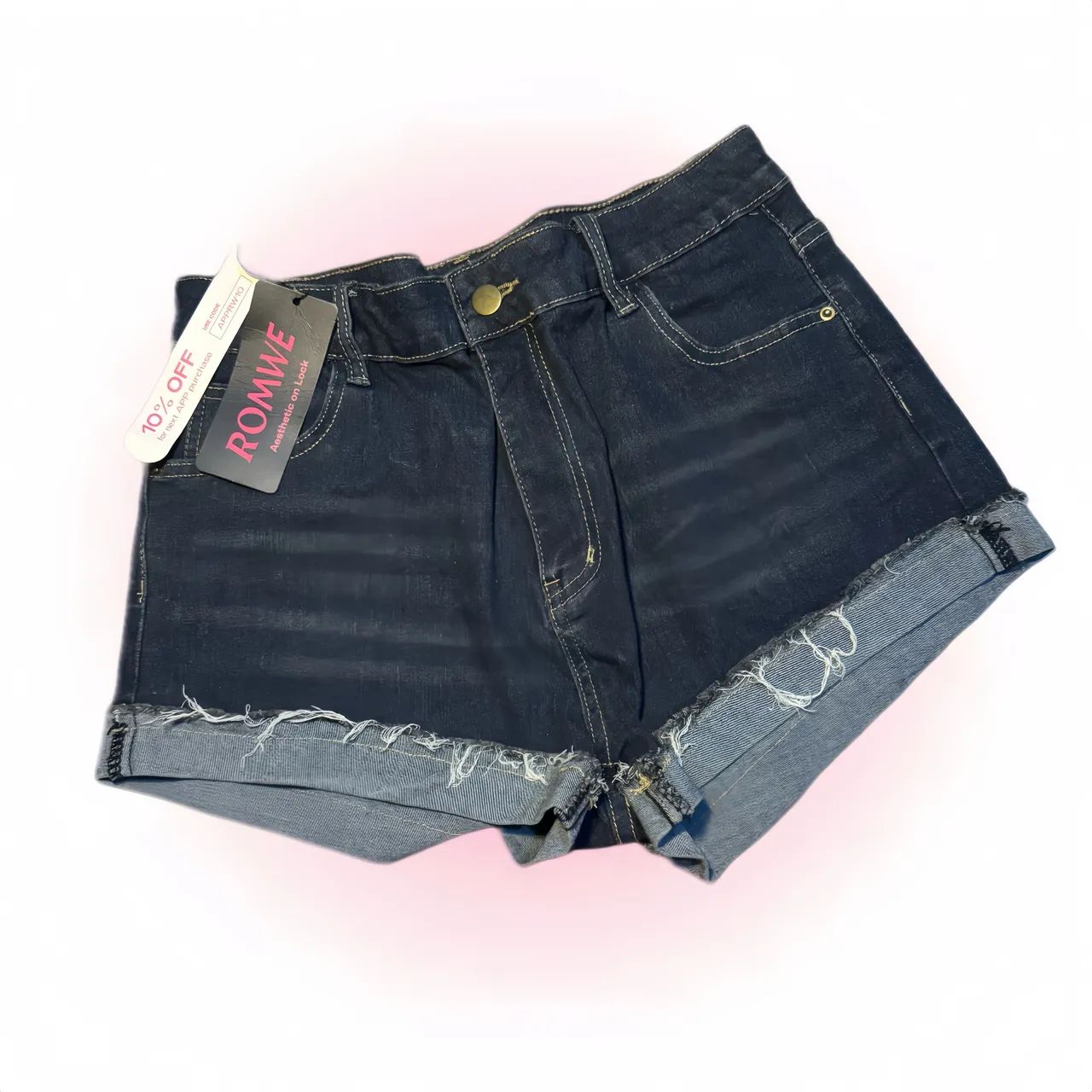 Short jeans romwe novo GG