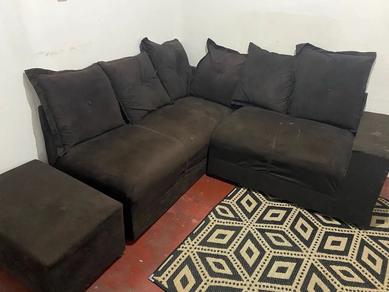 Sofá com puff
