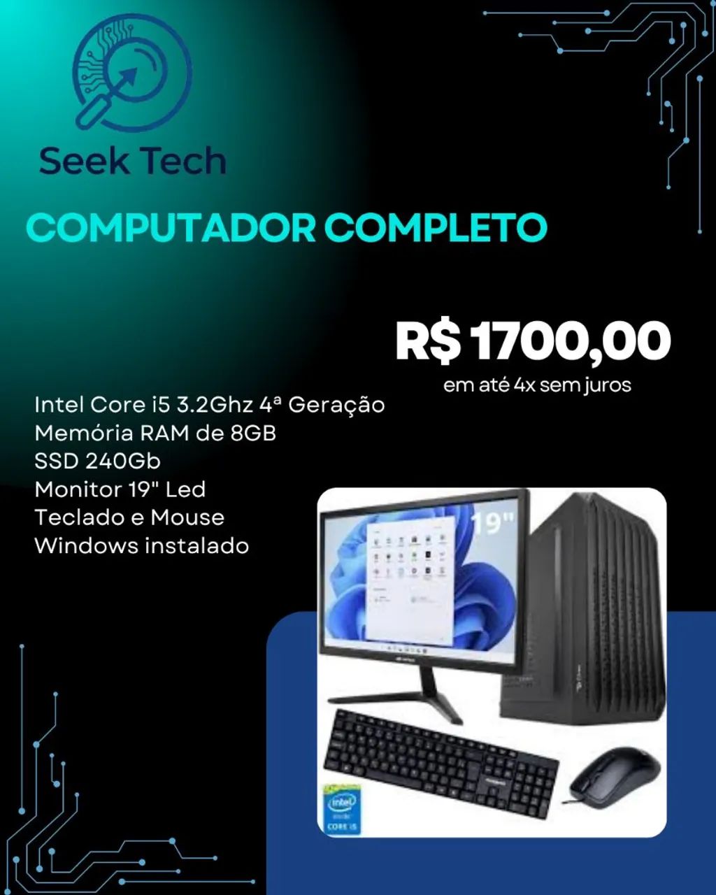 Computador completo i5 com SSD  - Foto 2