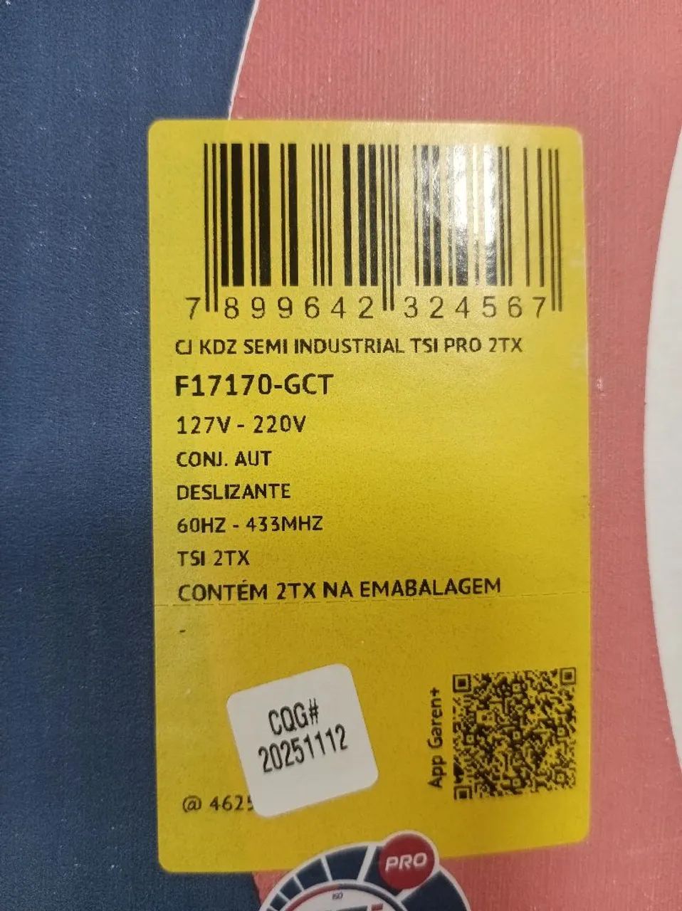 MOTOR PARA PORTÃO GAREN KDZ SEMI INDUSTRIAL TSI PRO  4 SEGUNDOS COM INSTALAÇÃO JÁ INCLUSA  - Foto 2
