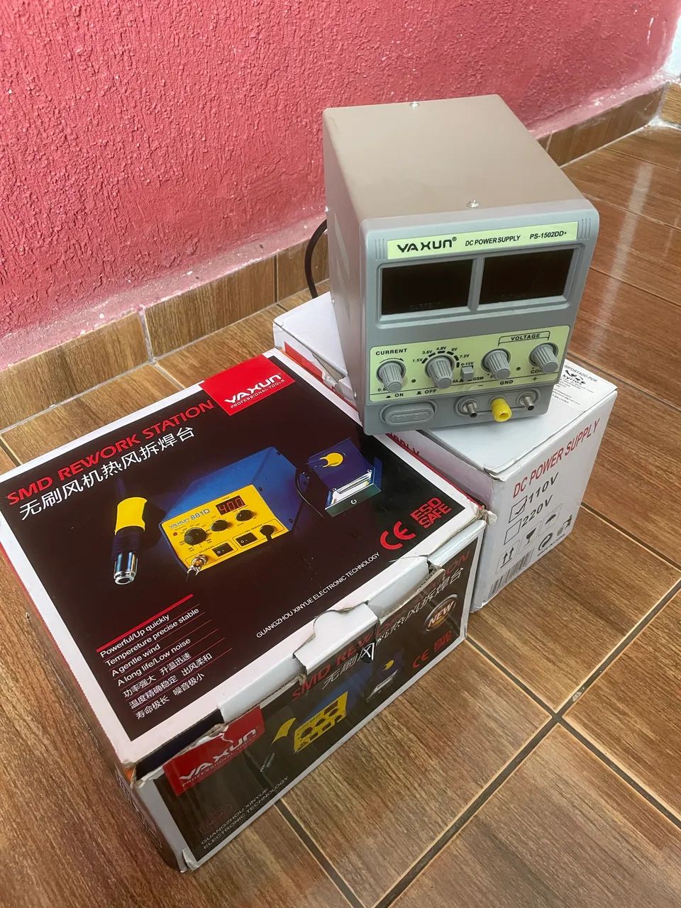 Estação De Solda + Fonte Digital Assimétrica 
