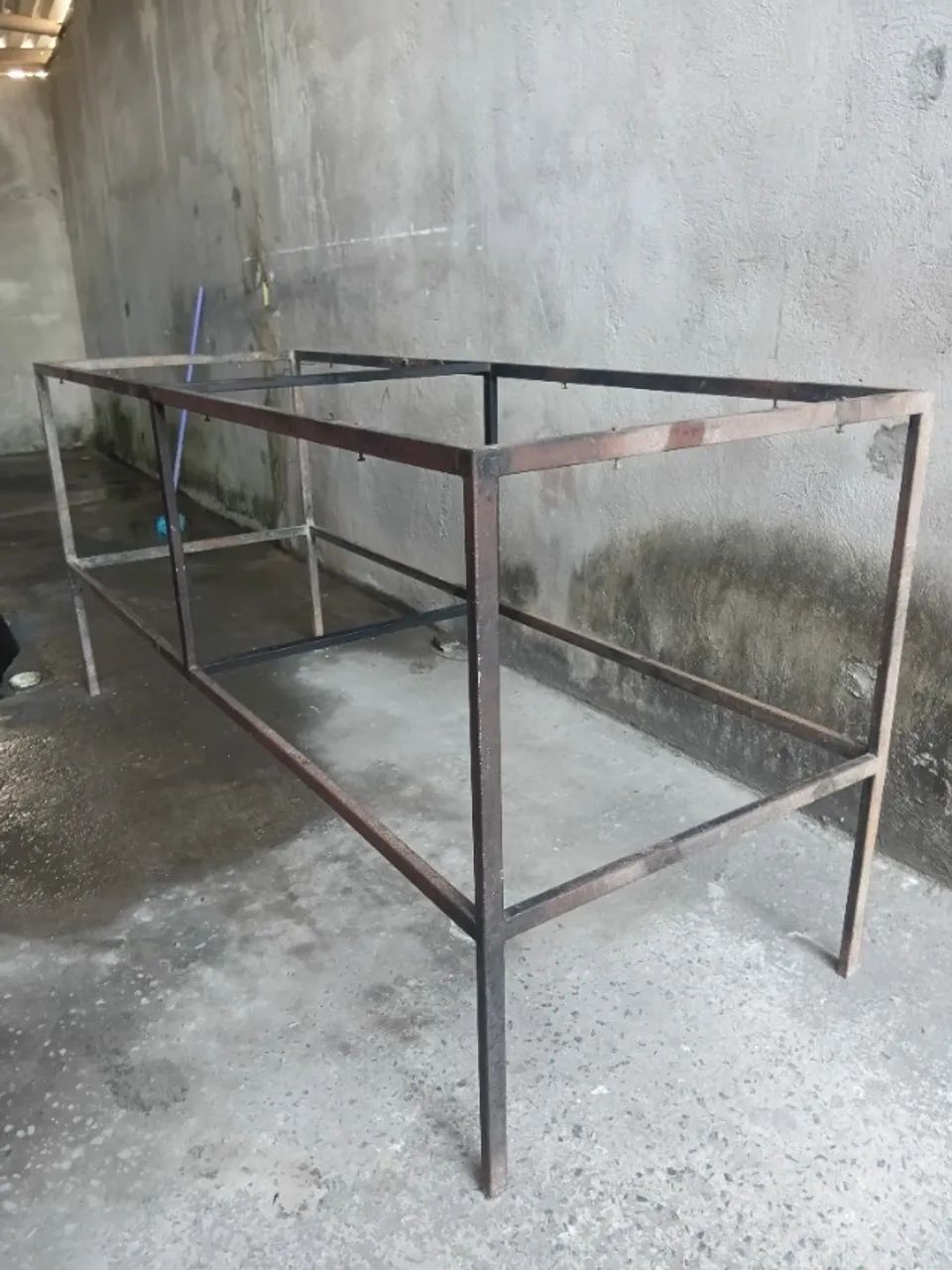 Mesa bancada de ferro altura 1,00×2,20×80  - Foto 2