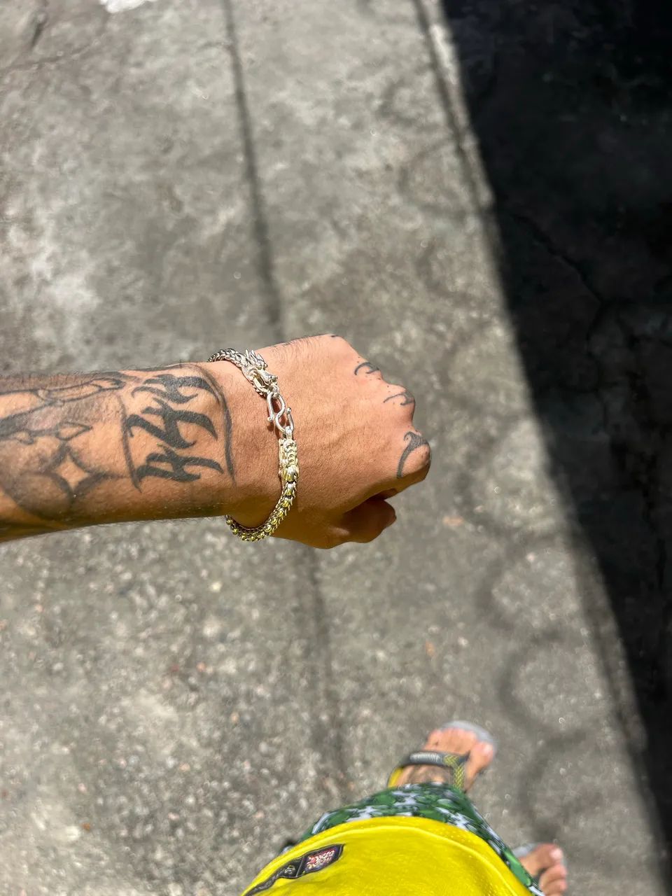 Pulseira de Prata Cabeça de Dragão  - Foto 2