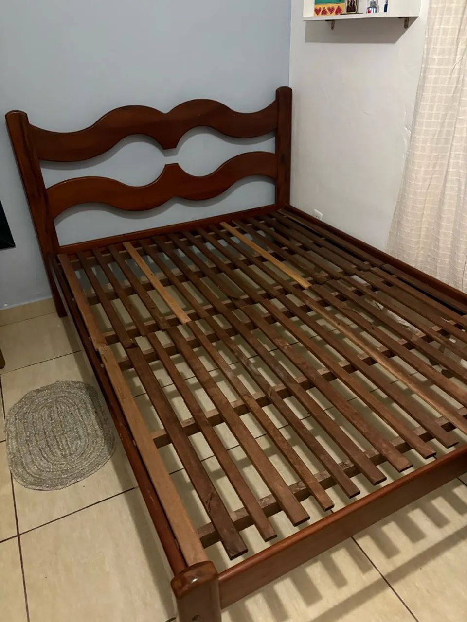 Cama Madeira Maciça Casal 