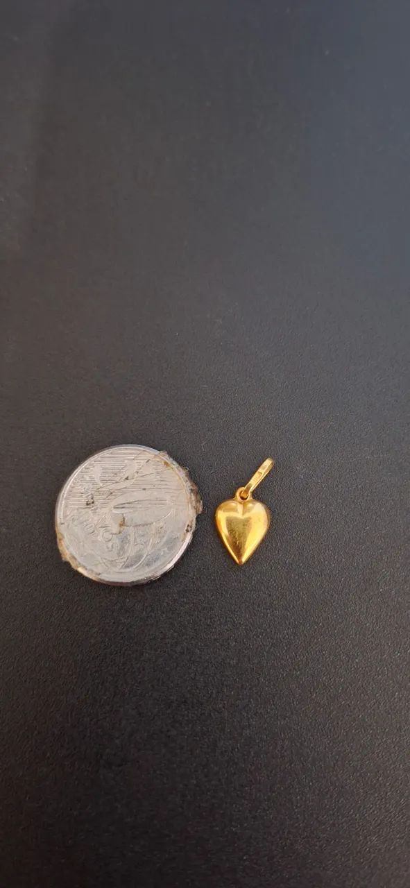 pingente coração 18k 750 - Foto 2